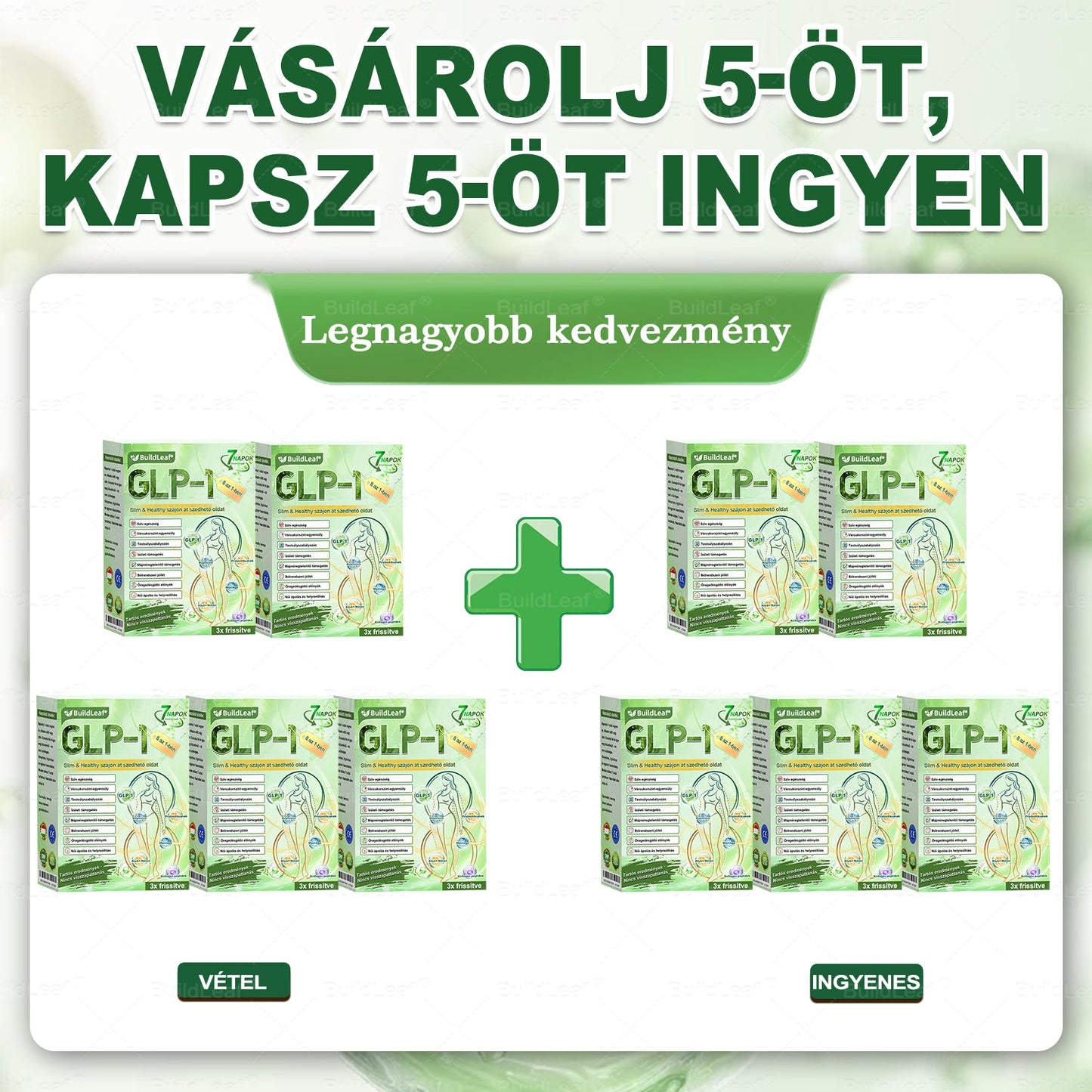 Dđ„ BENU Online ĂruhĂĄz đȘ BuildLeaf GLP-1 8-az-1-ben Fit & Vital orĂĄlis oldat â napi 1x hasznĂĄlat, lĂĄthatĂł eredmĂ©ny 7 nap alatt. TĂĄmogatja a testsĂșlykontrollt, vĂ©rcukor- Ă©s szĂv-Ă©rrendszeri egĂ©szsĂ©get, emĂ©sztĂ©st Ă©s ĂzĂŒleteket.